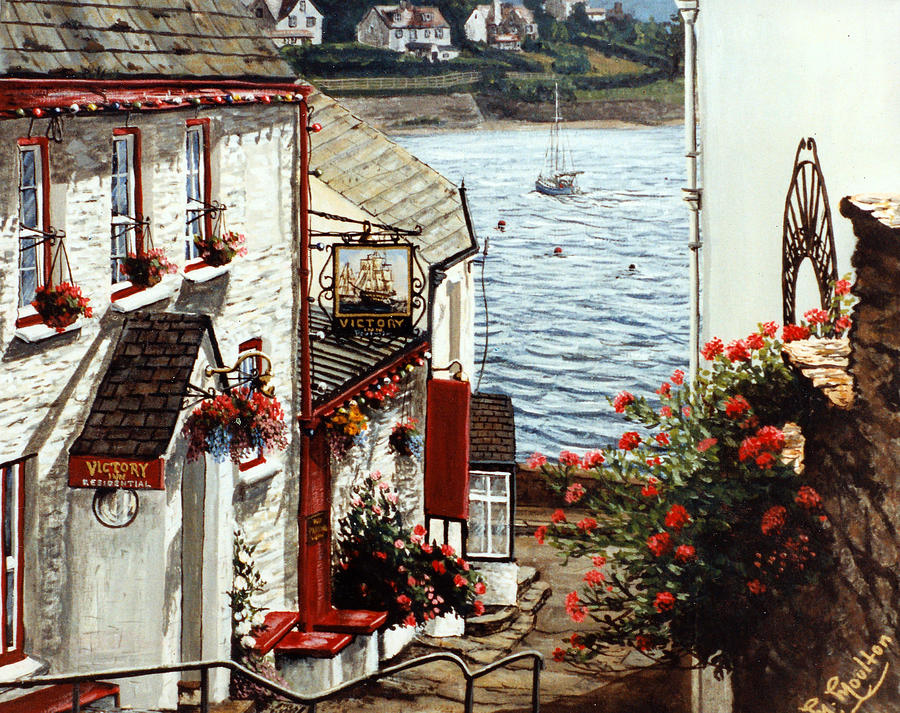 Victory Steps St Mawes in Cornwall England Painting by Mackenzie Moulton