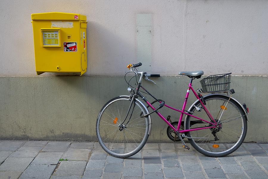 Vienna Composition in Yellow and Pink Photograph by Steven Richman