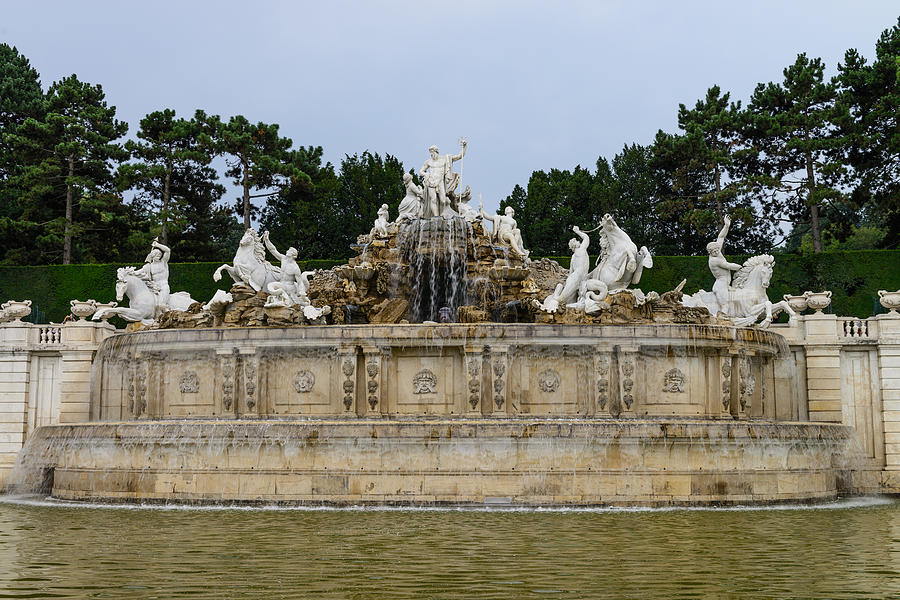 Vienna fountain Photograph by John Johnson