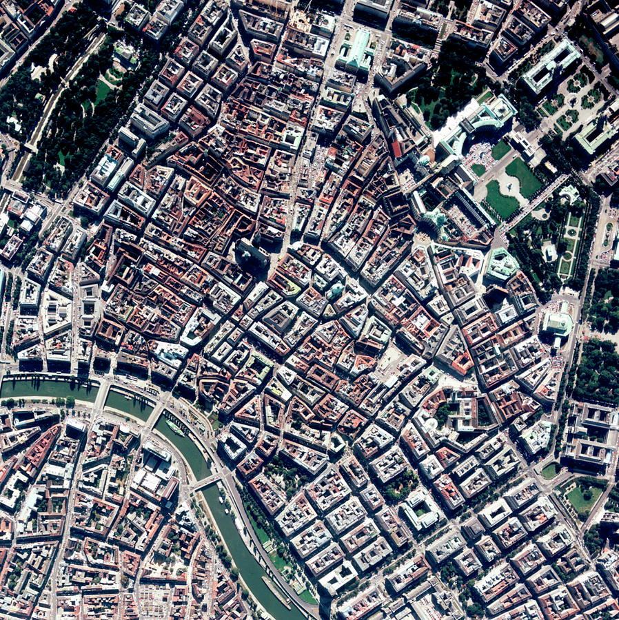 City Photograph - Vienna by Geoeye/science Photo Library