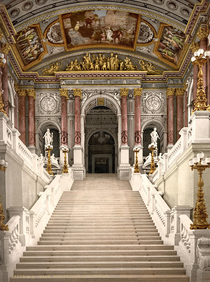 Burgtheater, c1895 Photograph by Granger