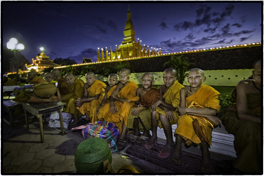 Vientiane Young Monks Photograph by David Longstreath