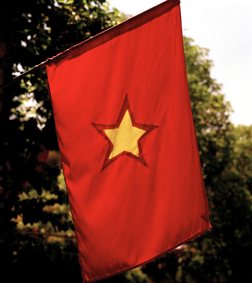Vietnam Flag Photograph by Shaun Higson