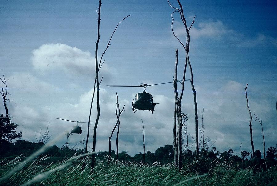 Vietnam Helicopter Assault Photograph