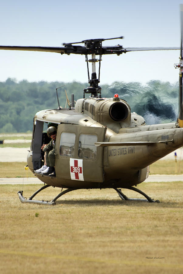 Vietnam Medevac Copter 369 Photograph by Thomas Woolworth