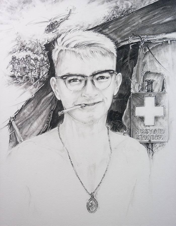 Vietnam Medic Drawing by Scott and Dixie Wiley Fine Art America