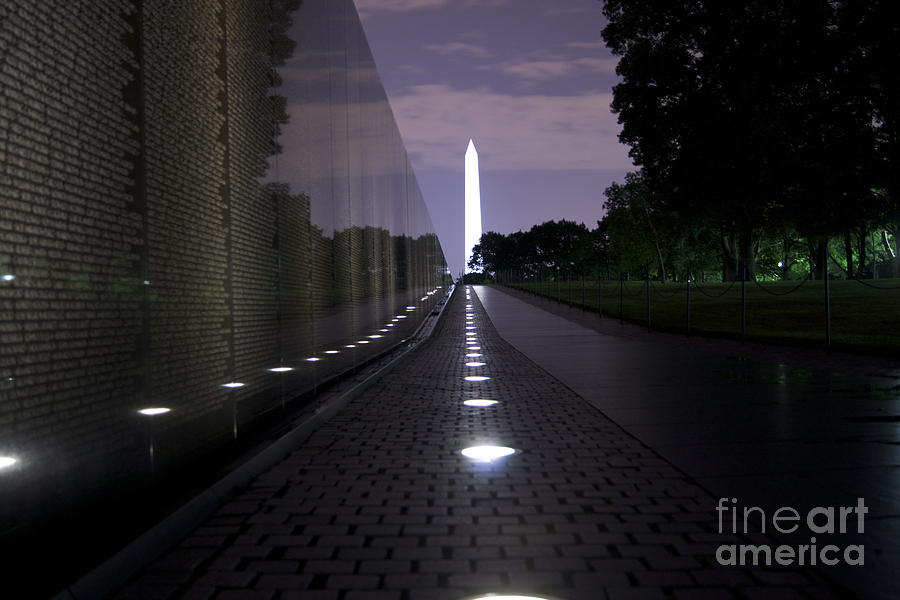 Architecture Photograph - Vietnam Memorial - 3190 by Chuck Smith