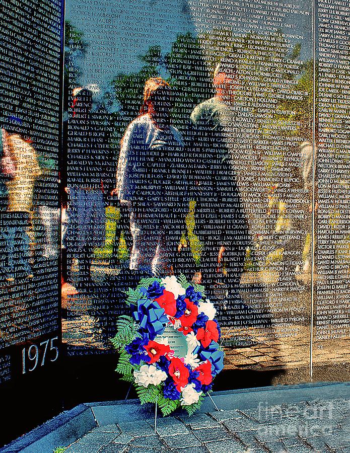 Vietnam Memorial Wall Photograph by Nick Zelinsky Jr