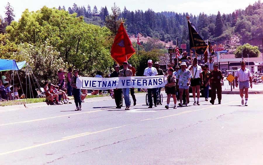 Vietnam Veterans banner Photograph by Karl Rose