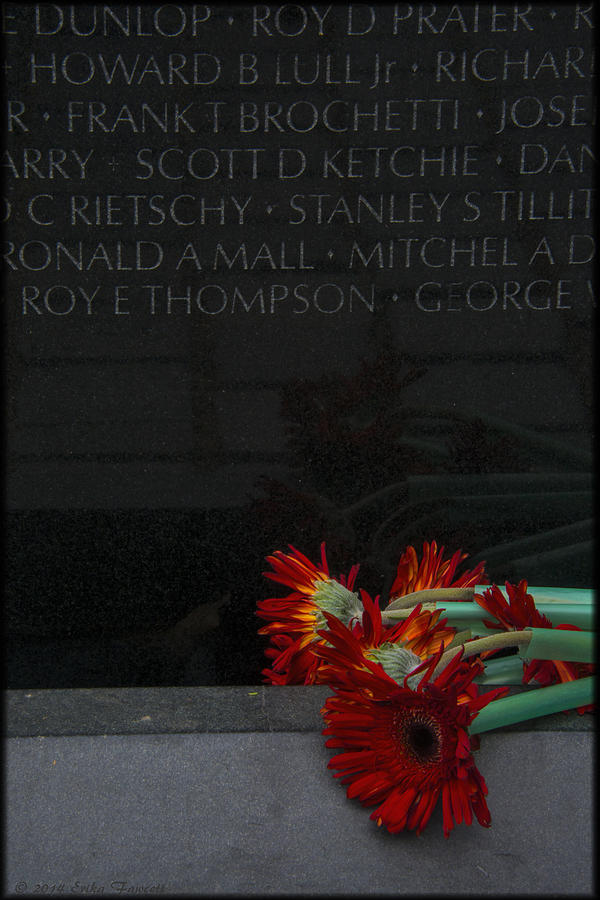 Vietnam Veterans Memorial Photograph by Erika Fawcett