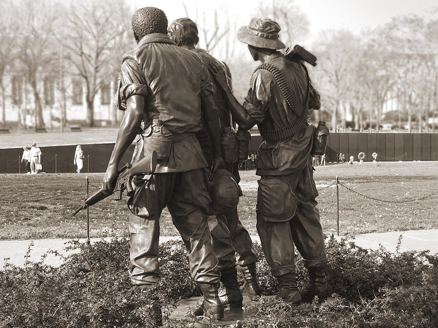 Landmark Photograph - Vietnam Veterans Memorial - Washington DC by Mike McGlothlen