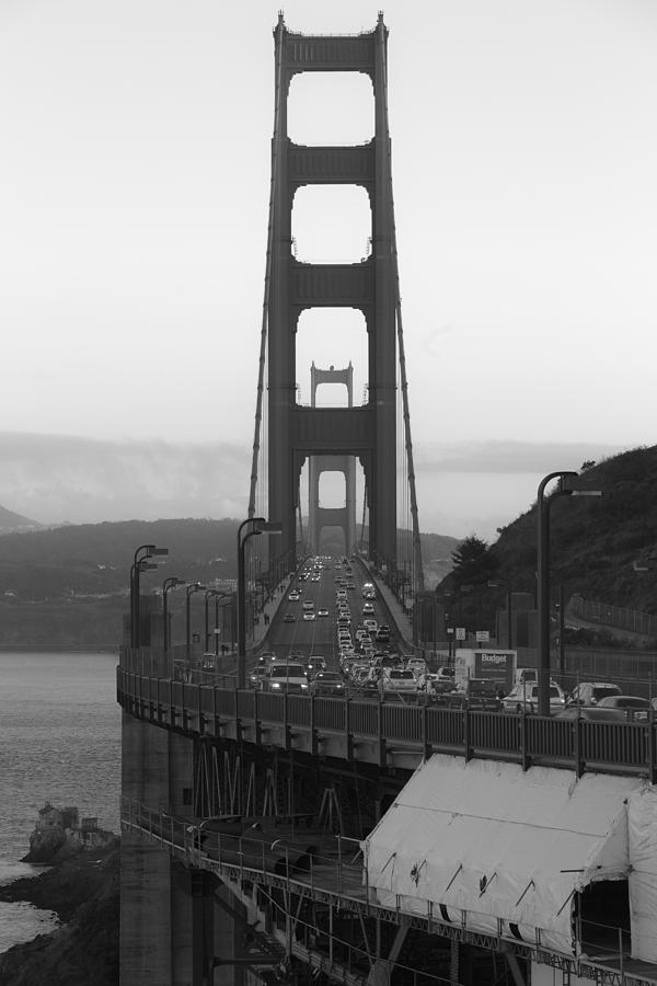 Architecture Photograph - View Across the Golden Gate by Mike Lee