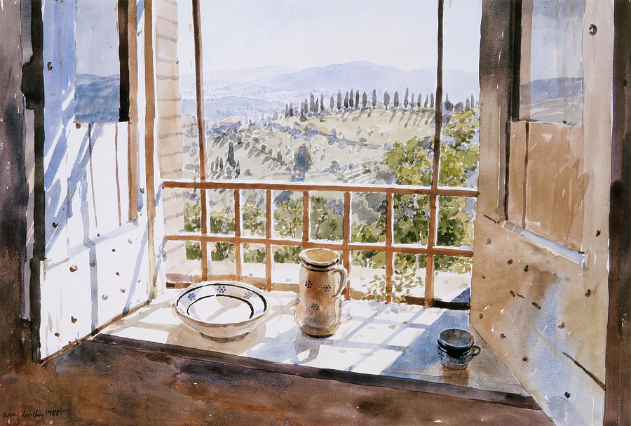 View From A Window Painting by Lucy Willis