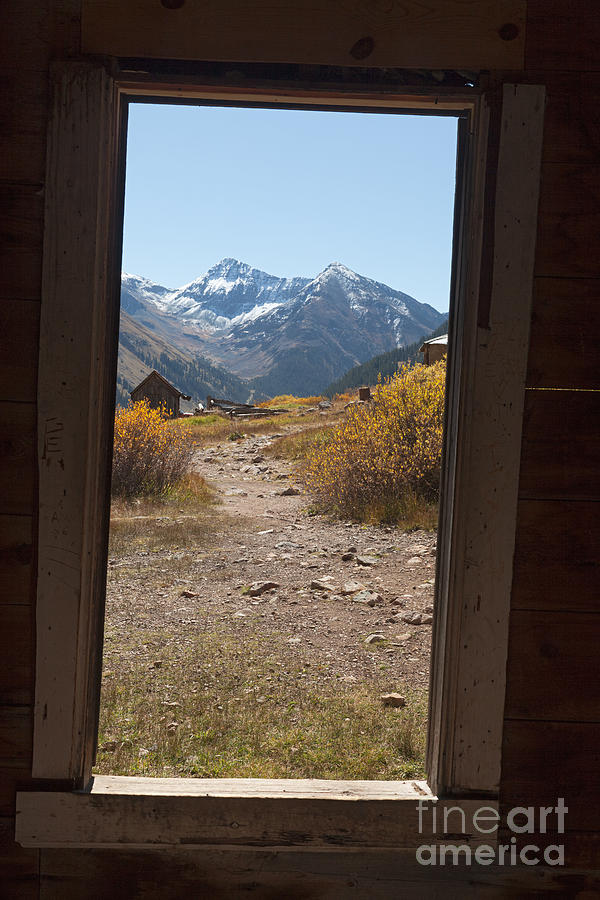 View from a Window Duncan House or Walsh House in Animas Forks Photograph by Fred Stearns