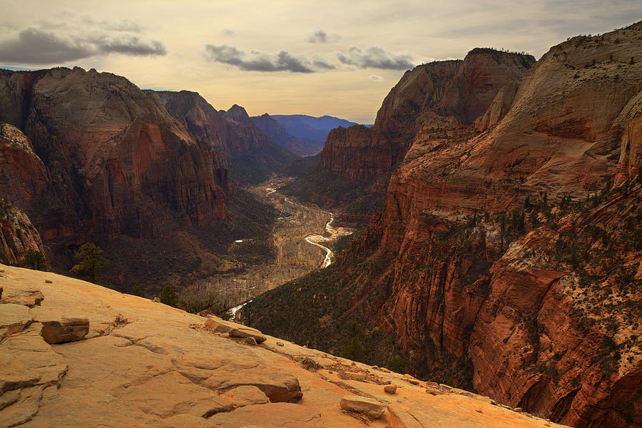 View from Angels Landing Photograph by Alan Vance Ley