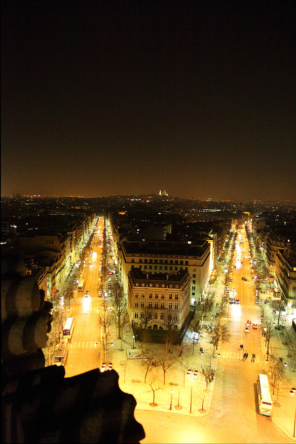 Paris Photograph - View from Arc de Triomphe - Paris France - 01131 by DC Photographer