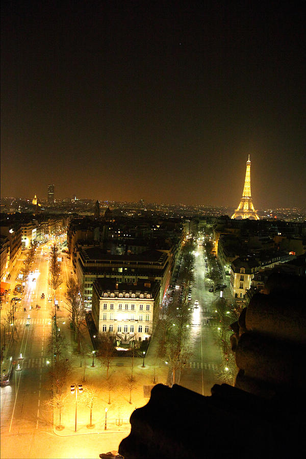 Paris Photograph - View from Arc de Triomphe - Paris France - 011311 by DC Photographer