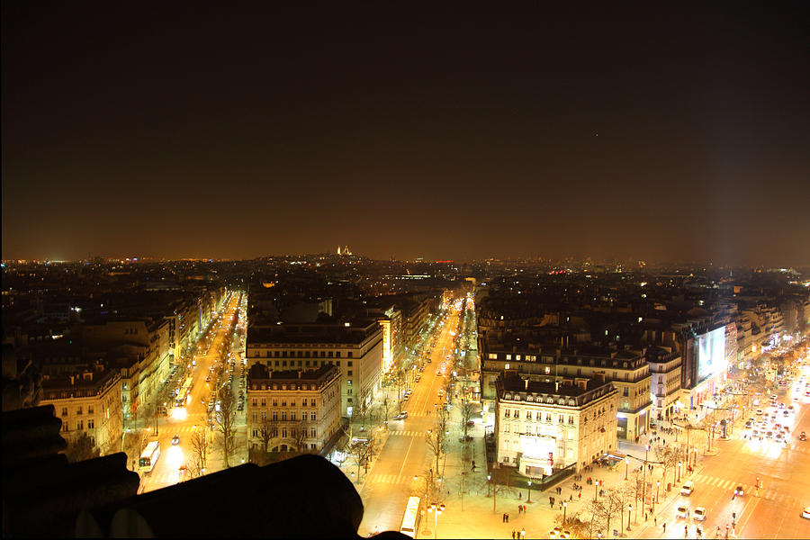 View from Arc de Triomphe - Paris France - 011315 Photograph by DC Photographer