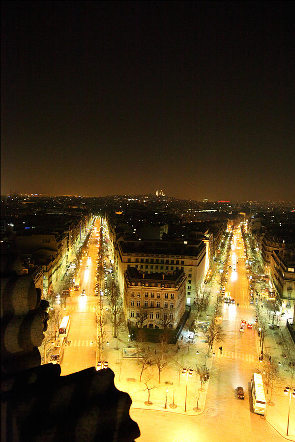 Paris Photograph - View from Arc de Triomphe - Paris France - 01132 by DC Photographer