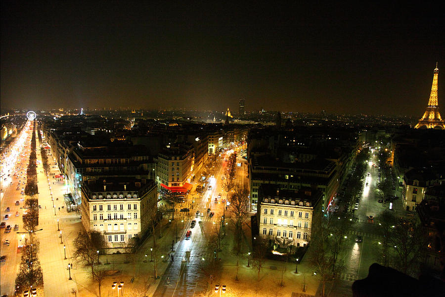 Paris Photograph - View from Arc de Triomphe - Paris France - 011320 by DC Photographer
