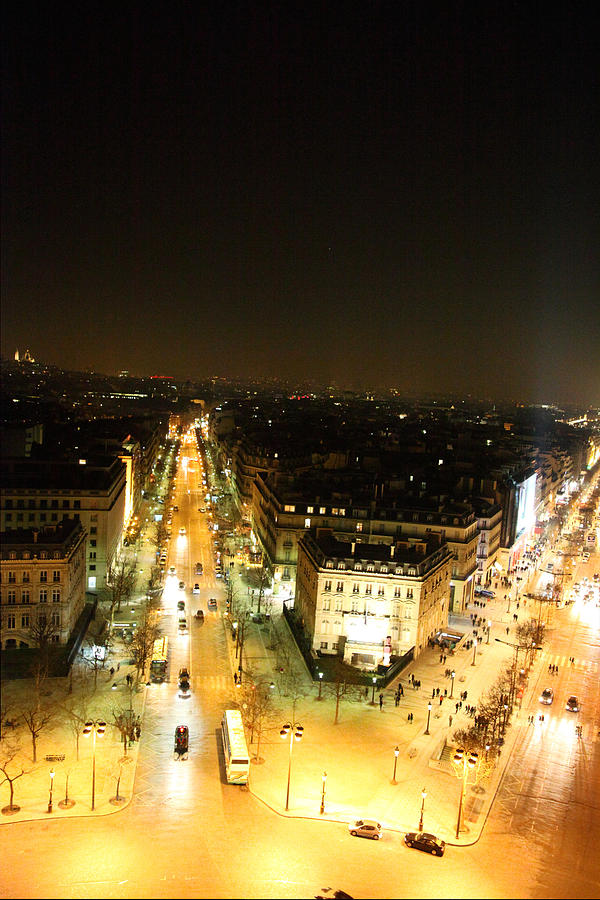 Paris Photograph - View from Arc de Triomphe - Paris France - 01134 by DC Photographer
