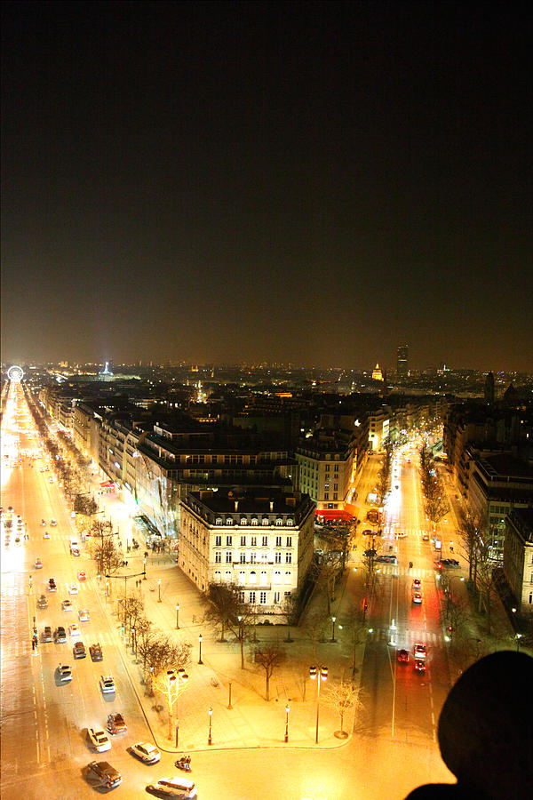 View from Arc de Triomphe - Paris France - 01137 Photograph by DC Photographer