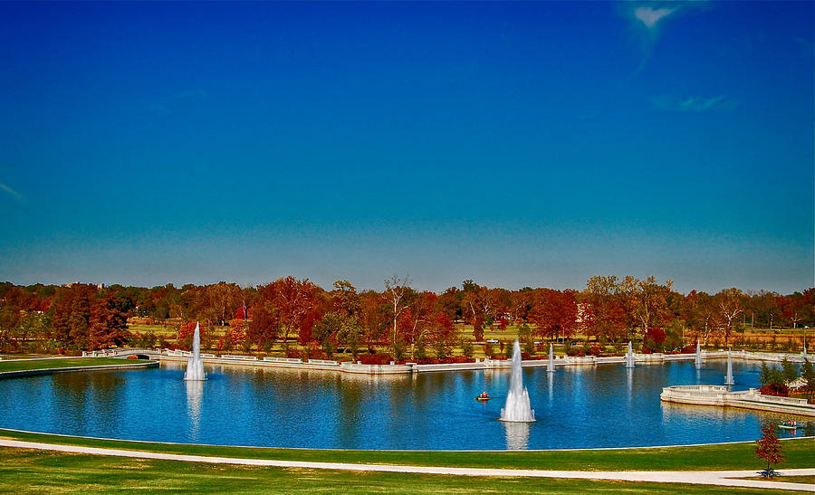 View from Art Hill Forest Park Missouri Photograph by Peggy Franz