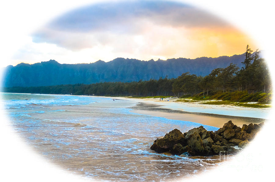 Beach Photograph - View from Bellows at Kaneohe by Lisa Cortez