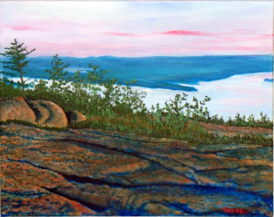 Acadia National Park Painting - View from Cadillac by William Tremble
