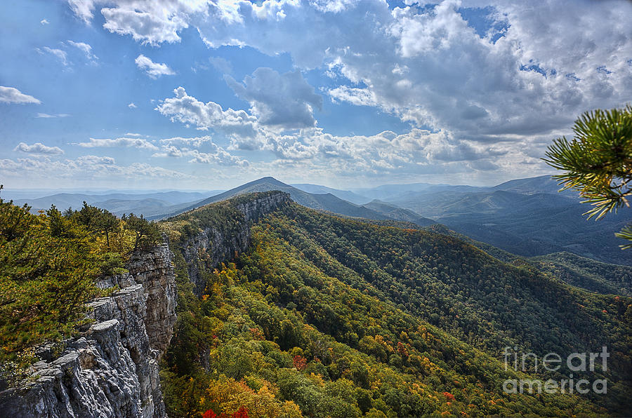 View from Chimney Rock on North Fork Mountain Photograph by Dan Friend