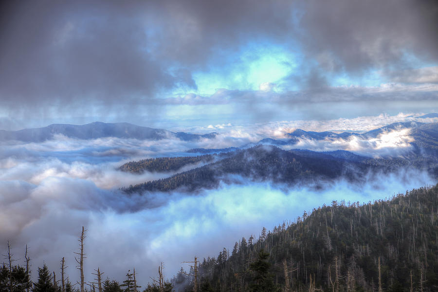 View from Clingmans Dome 2 Photograph by Vance Bell
