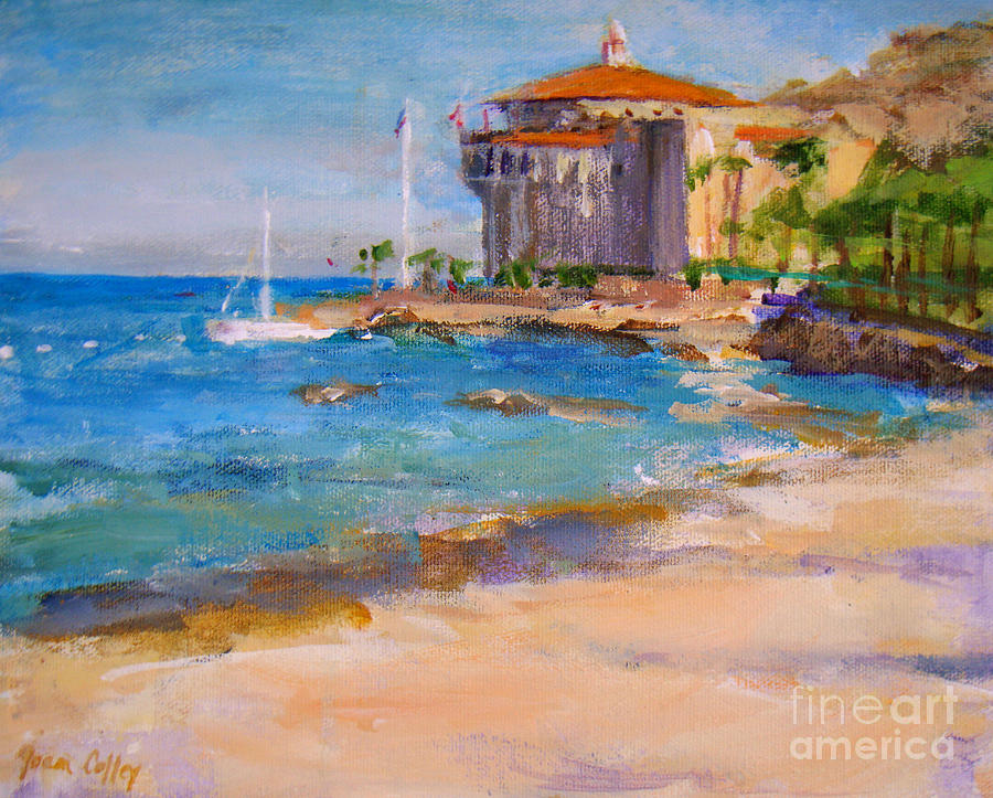View From Descanso Beach Painting by Joan Coffey