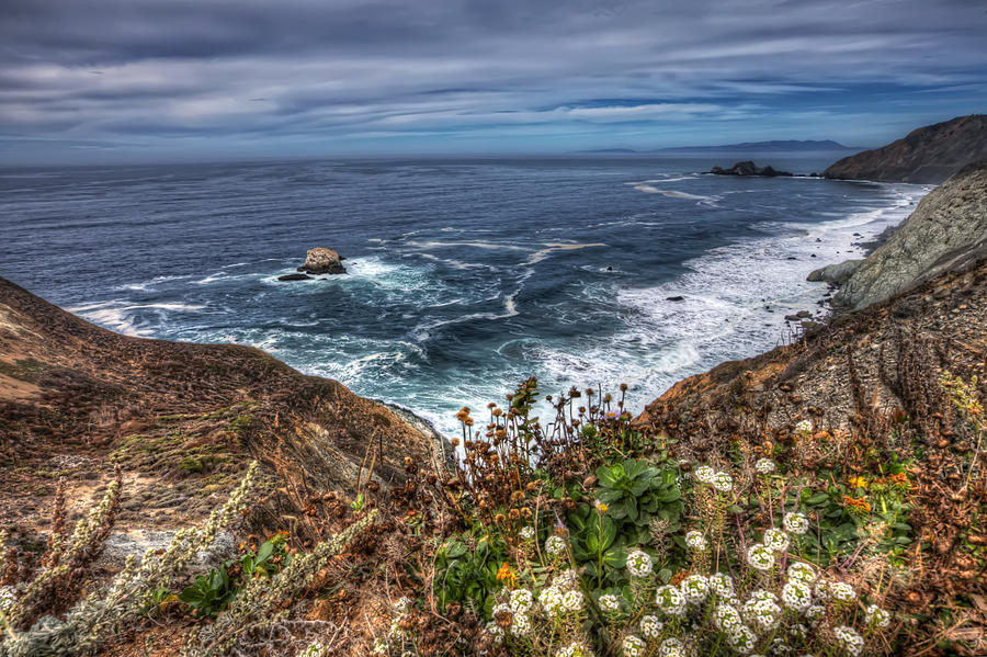 View from Devils Slide Trail in San Mateo County California Photograph by Jennifer Rondinelli Reilly - Fine Art Photography