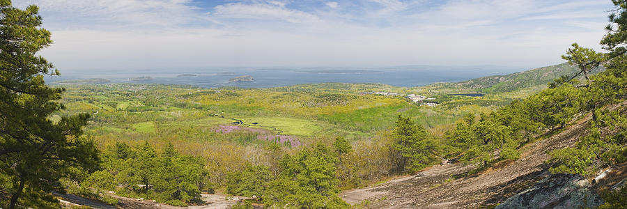 View From Dorr Mountain Over Great Meadow Acadia National Park Maine Photograph by Keith Webber Jr
