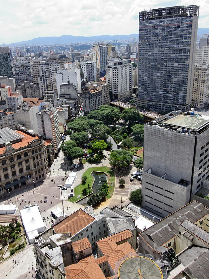 Architecture Photograph - View from Edificio Martinelli 3 - Sao Pulo by Julie Niemela
