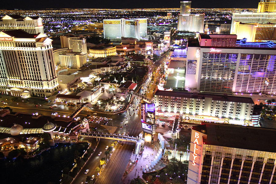 Flamingo Photograph - View from Eiffel Tower in Las Vegas - 01134 by DC Photographer