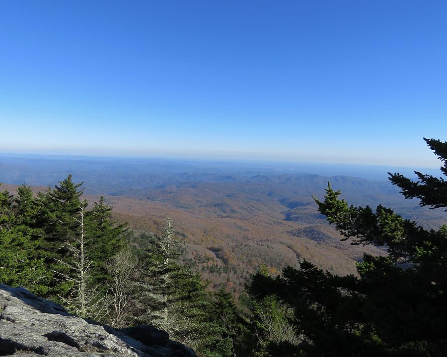 View from Grandfather Mountain 1 Photograph by Kathy Long