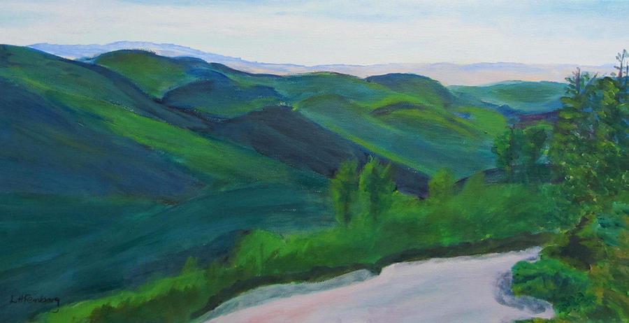 View from Jennings Peak Painting by Linda Feinberg