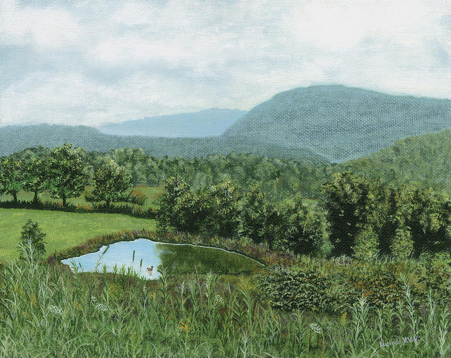 Mountain Painting - View from Kent St. by Lucinda VanVleck