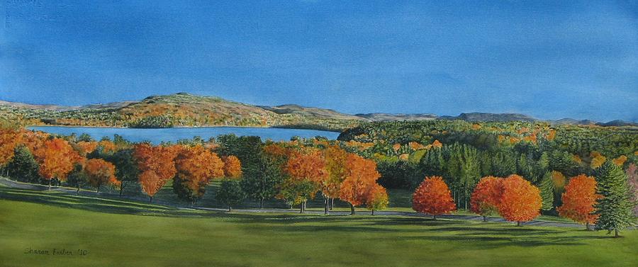 View from Kripalu Painting by Sharon Farber - Fine Art America