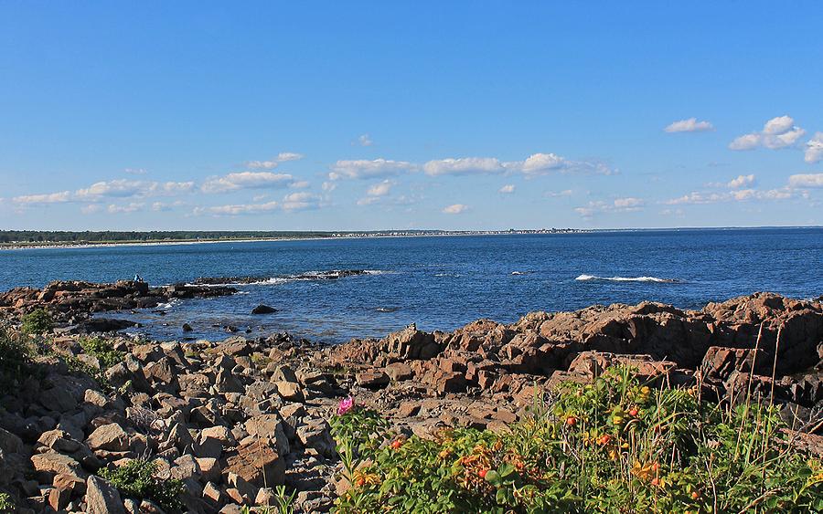 Summer Photograph - View From Marginal Way Ogunquit Maine 3 #1 by Michael Saunders
