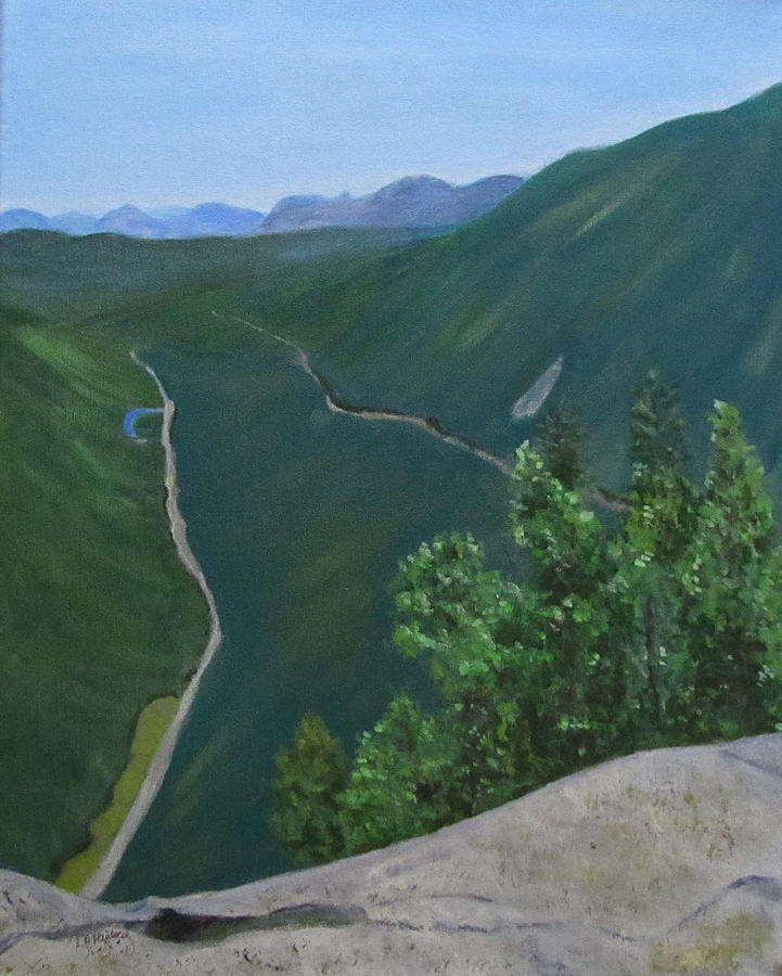 View from Mount Willard Painting by Linda Feinberg