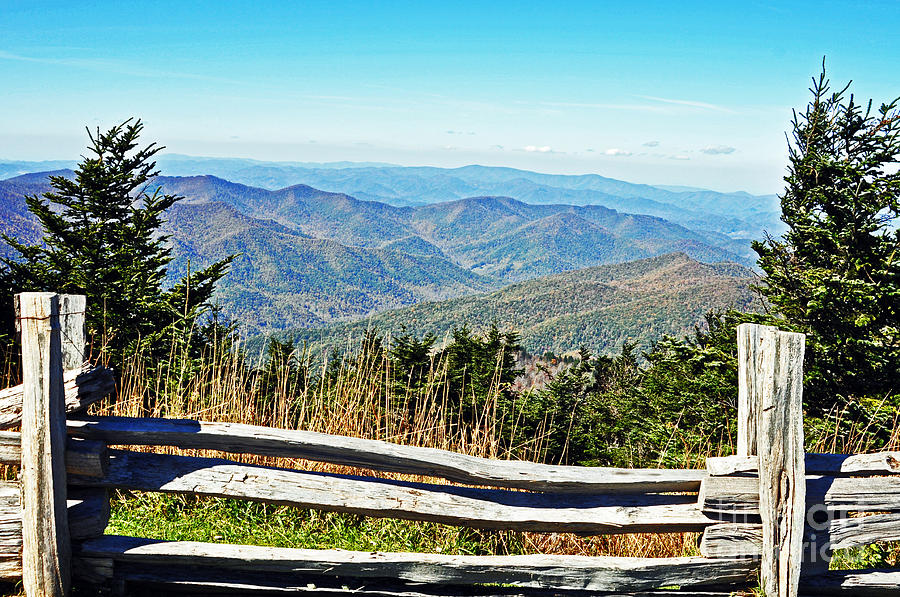 Mountain Photograph - View From Mt. Mitchell Summit by Lydia Holly