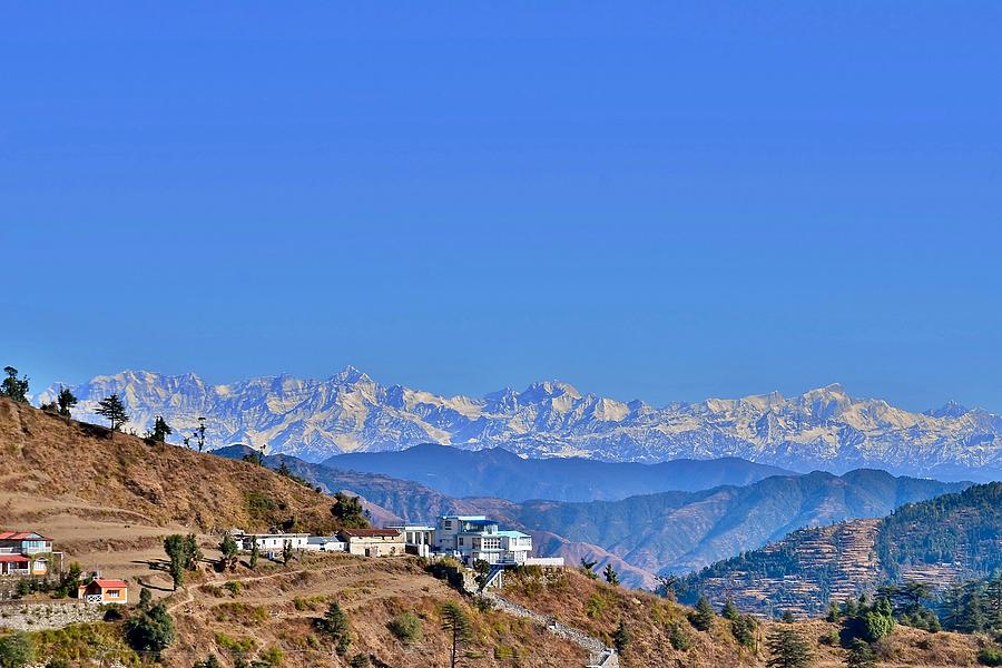 View From Mussorie Road - Himalayas India Photograph by Kim Bemis