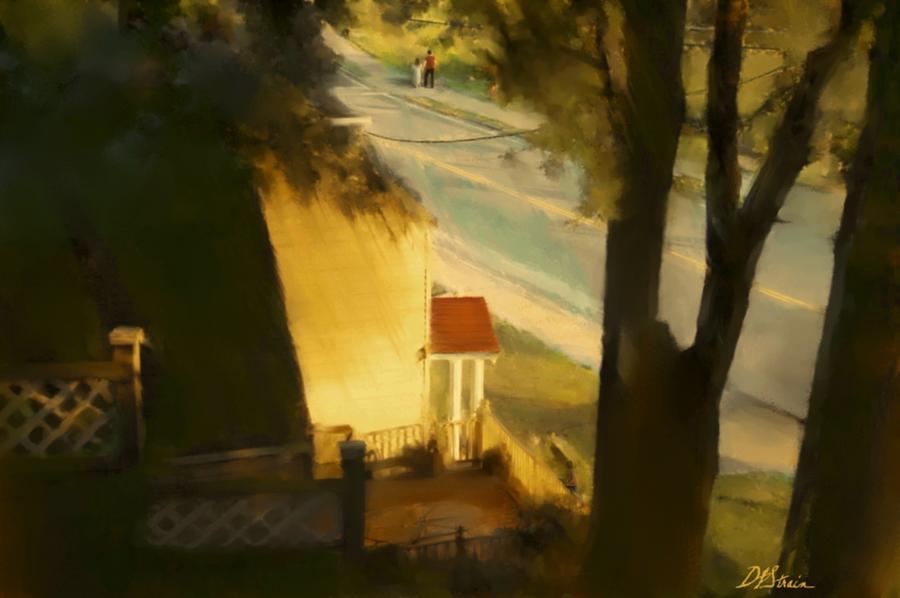 View from my Window on a Summer Afternoon  B-11 Painting by Diane Strain