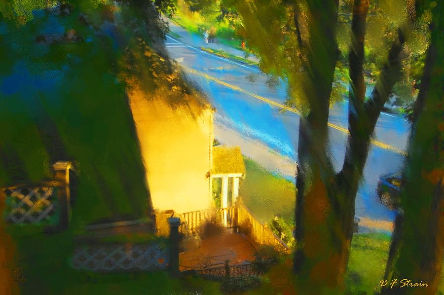 View from my Window on a Summer Afternoon  B-14 Painting by Diane Strain