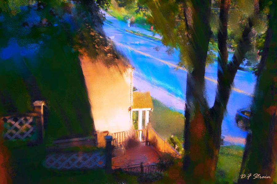 View from my Window on a Summer Afternoon  B-15 Painting by Diane Strain