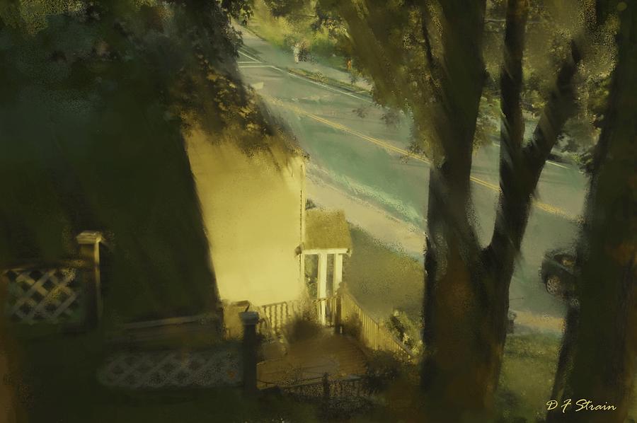 View from my Window on a Summer Afternoon  B-16 Painting by Diane Strain