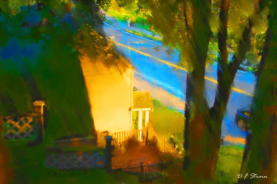 View from my Window on a Summer Afternoon  B-18 Painting by Diane Strain