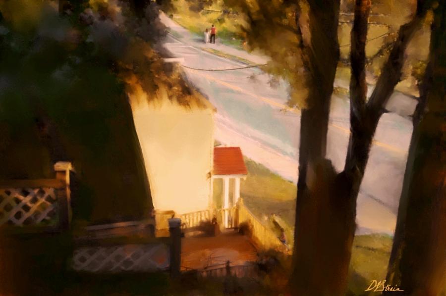 View from my Window on a Summer Afternoon  B-2 Painting by Diane Strain